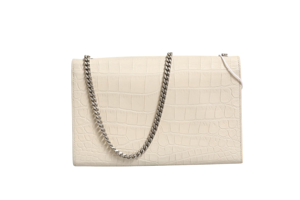 Saint Laurent Kate Tassel Small Croc-Embossed Leather Saint Laurent