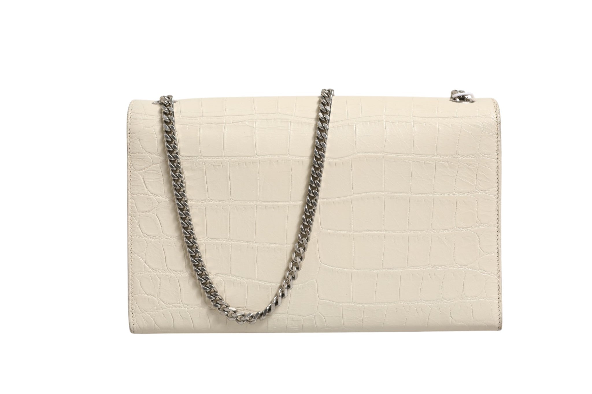 Saint Laurent Kate Tassel Small Croc-Embossed Leather Saint Laurent