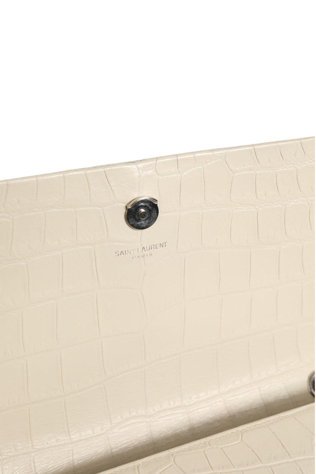 Saint Laurent Kate Tassel Small Croc-Embossed Leather Saint Laurent