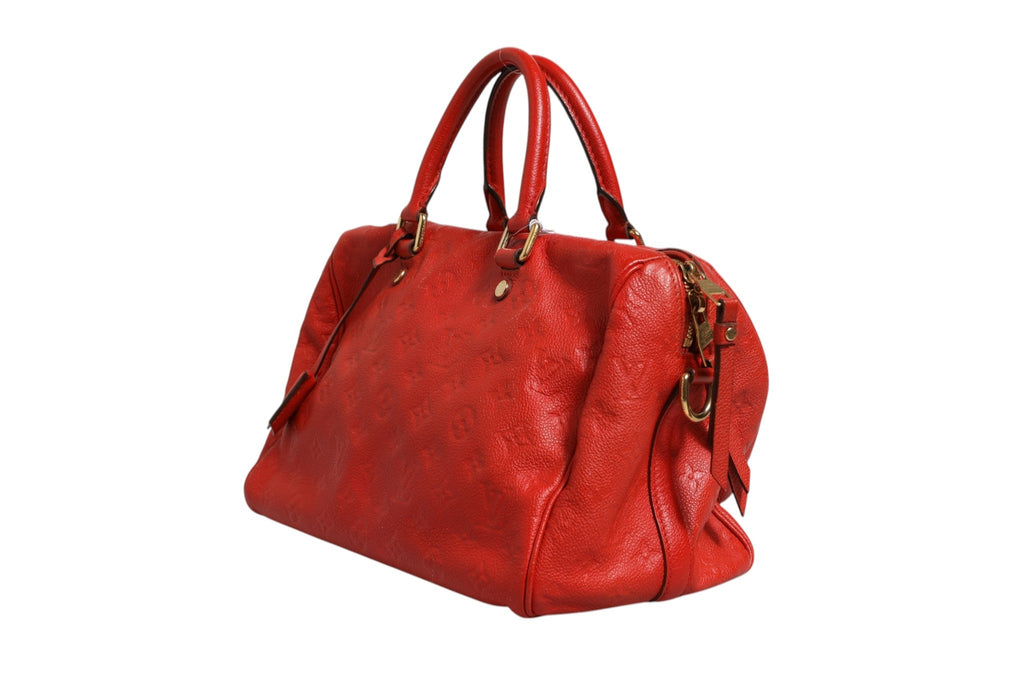 Louis Vuitton Red Monogram Empreinte Speedy Bandoulière 30 Louis Vuitton