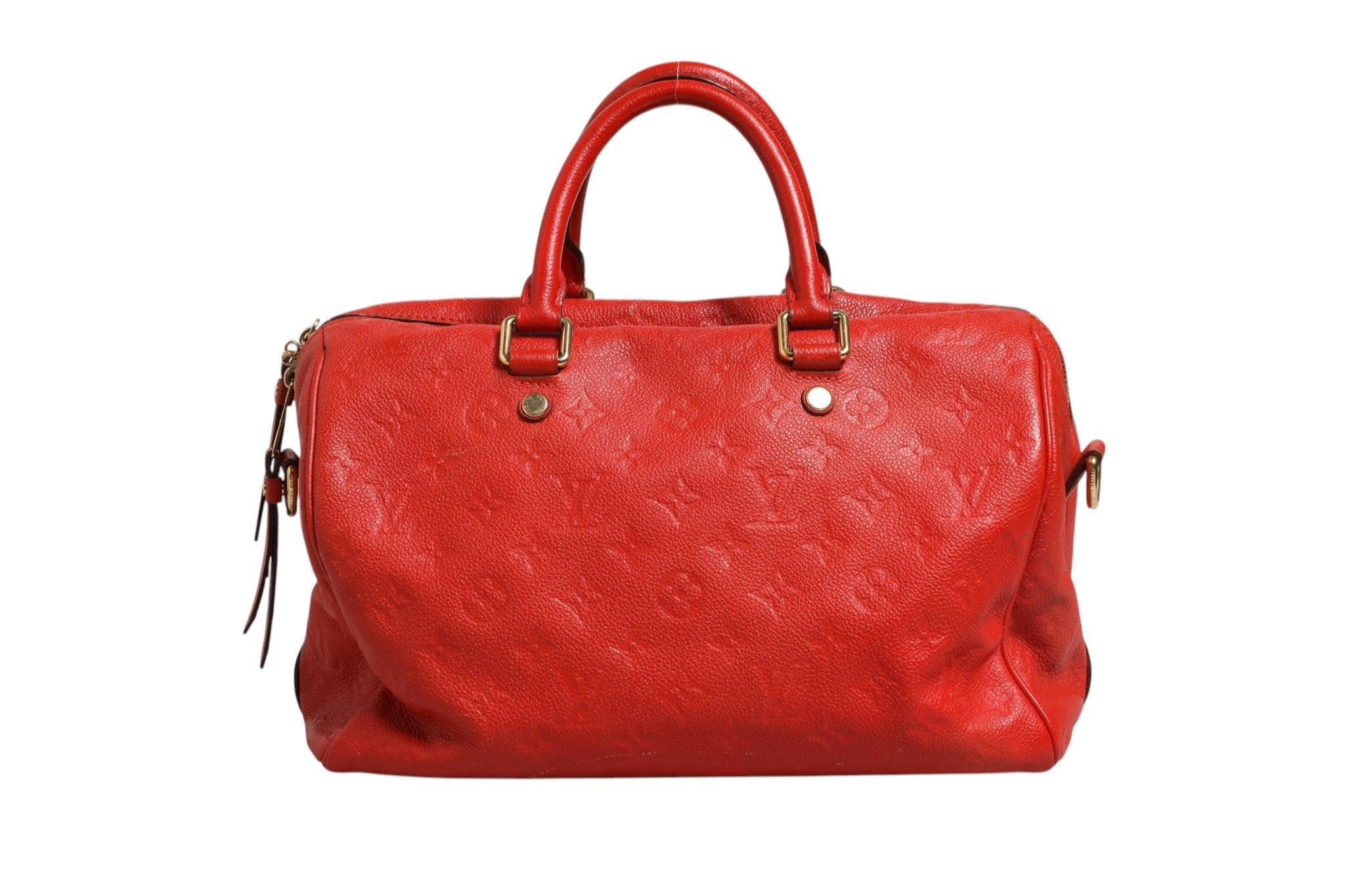 Louis Vuitton Red Monogram Empreinte Speedy Bandoulière 30 Louis Vuitton
