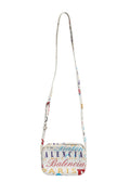 Balenciaga White Graffiti Print Leather Mini City Handbag Balenciaga