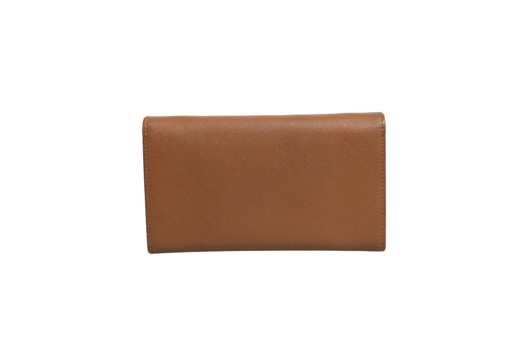 Prada Brown and Gold Wallet Strap Prada