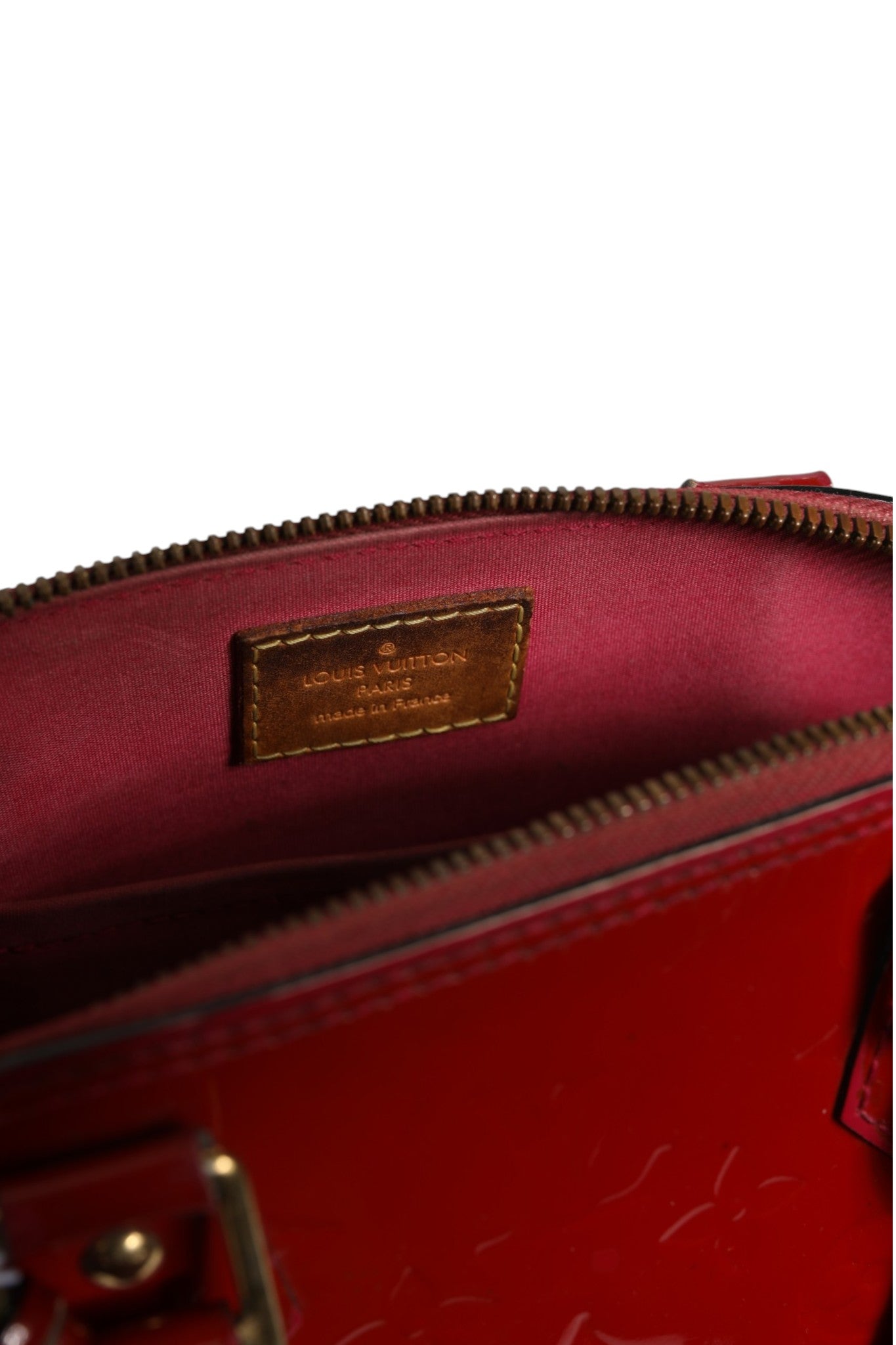 Louis Vuitton Monogram Vernis Alma BB in Pomme D’Amour Louis Vuitton