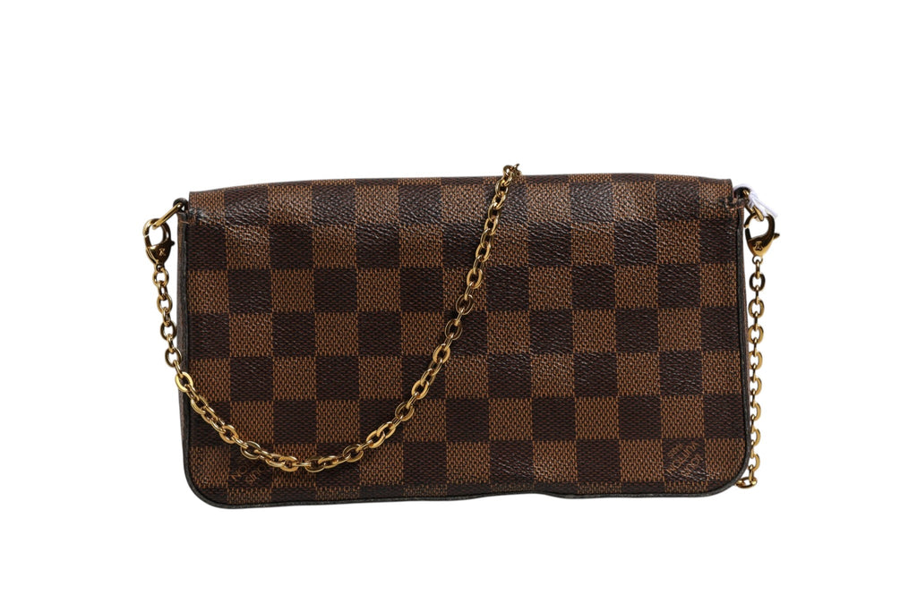 Louis Vuitton Damier Ebene Pochette Félicie Chain Wallet Louis Vuitton