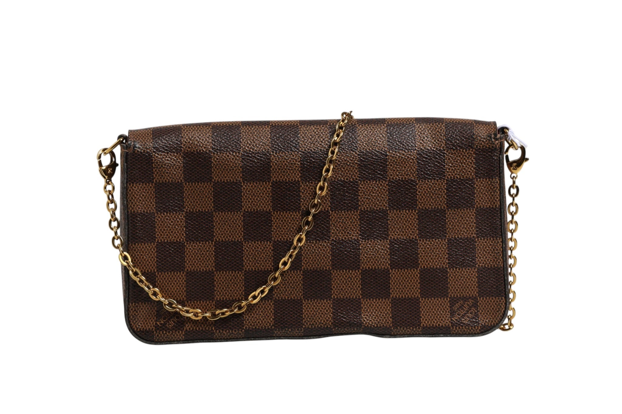 Louis Vuitton Damier Ebene Pochette Félicie Chain Wallet Louis Vuitton