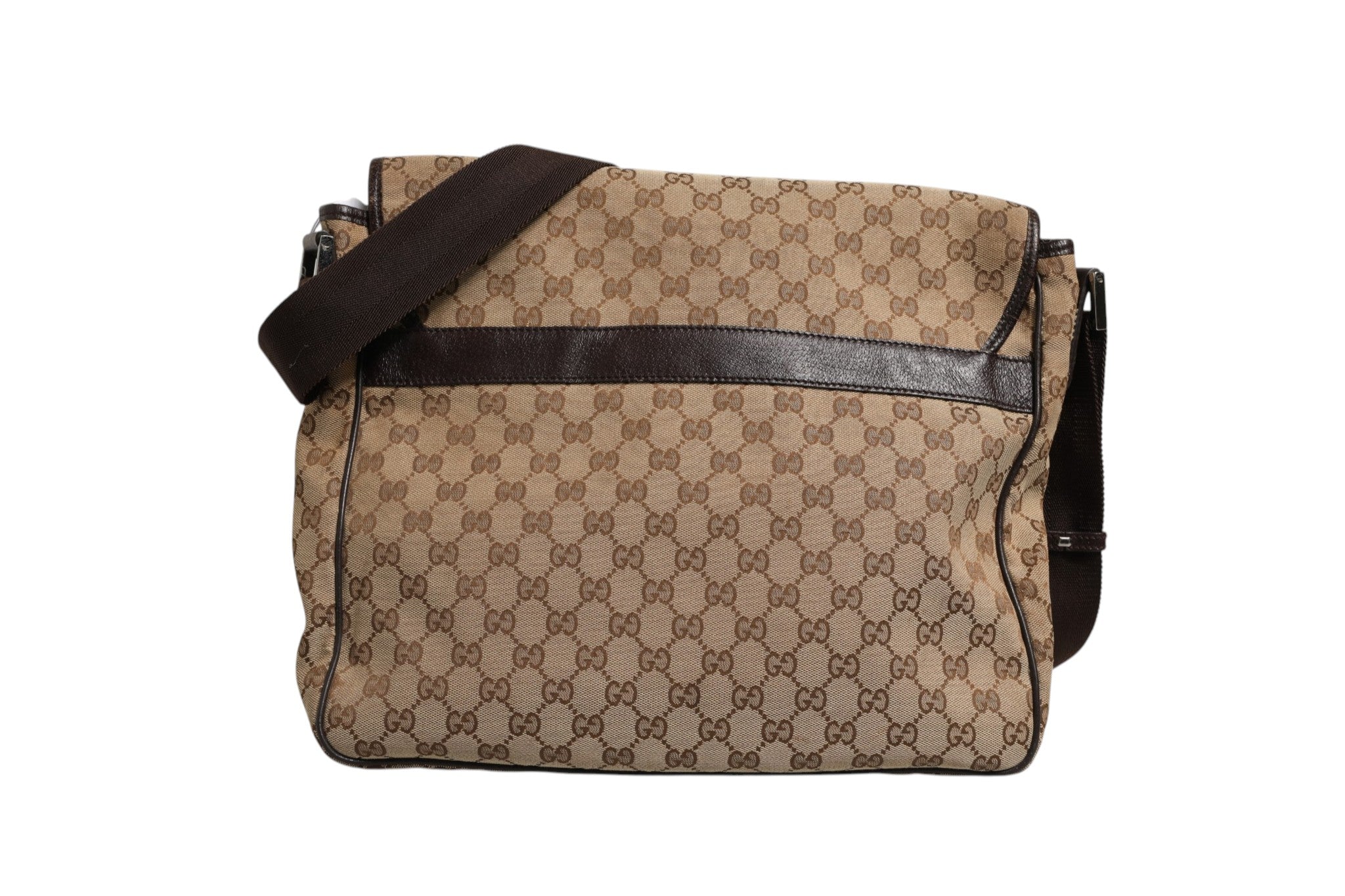 Gucci GG Canvas Flap Messenger Bag Gucci
