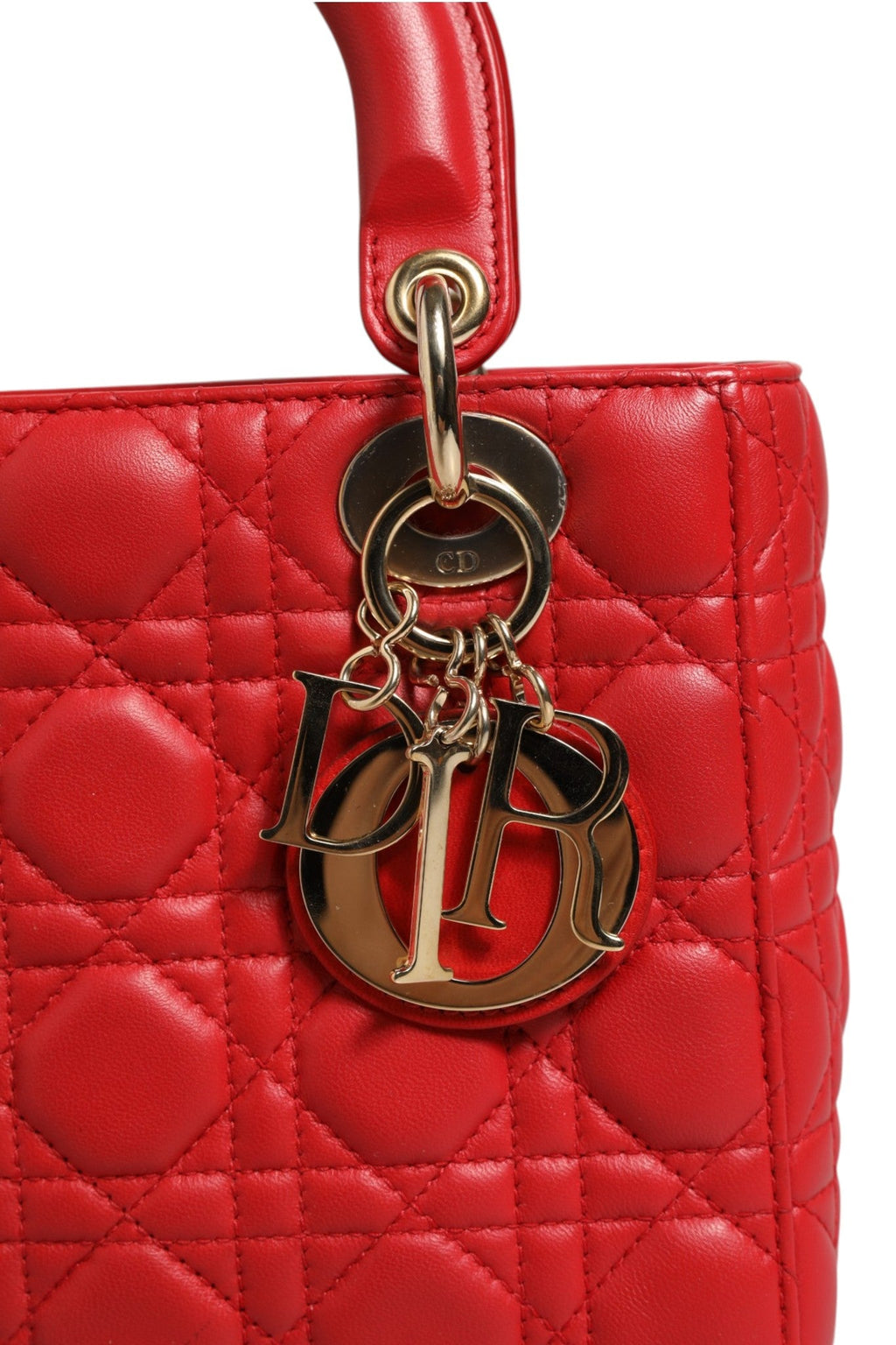 Christian Dior Lady Dior Cannage Leather Handbag Christian Dior