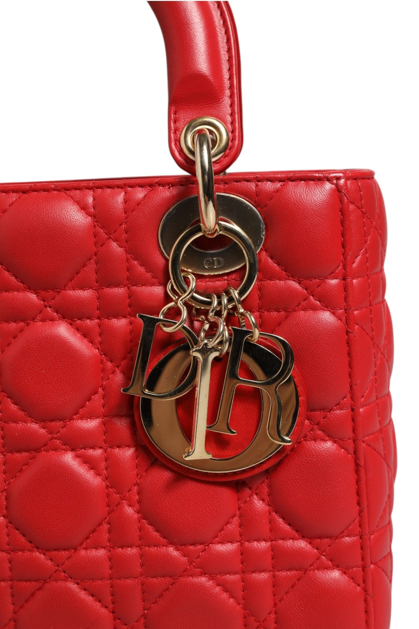 Christian Dior Lady Dior Cannage Leather Handbag Christian Dior