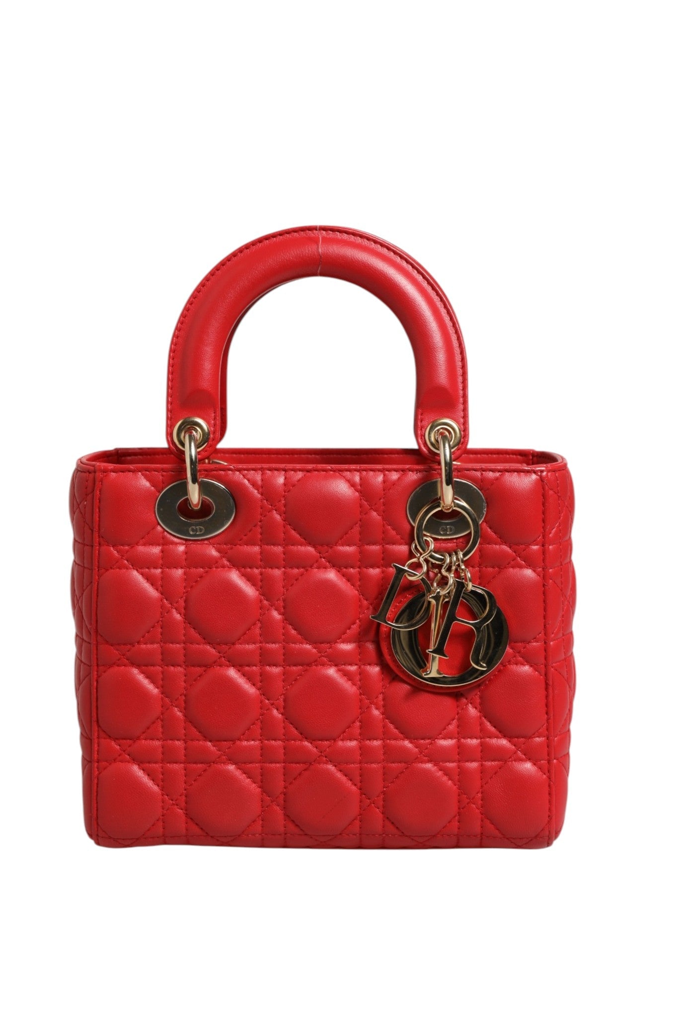 Christian Dior Lady Dior Cannage Leather Handbag Christian Dior