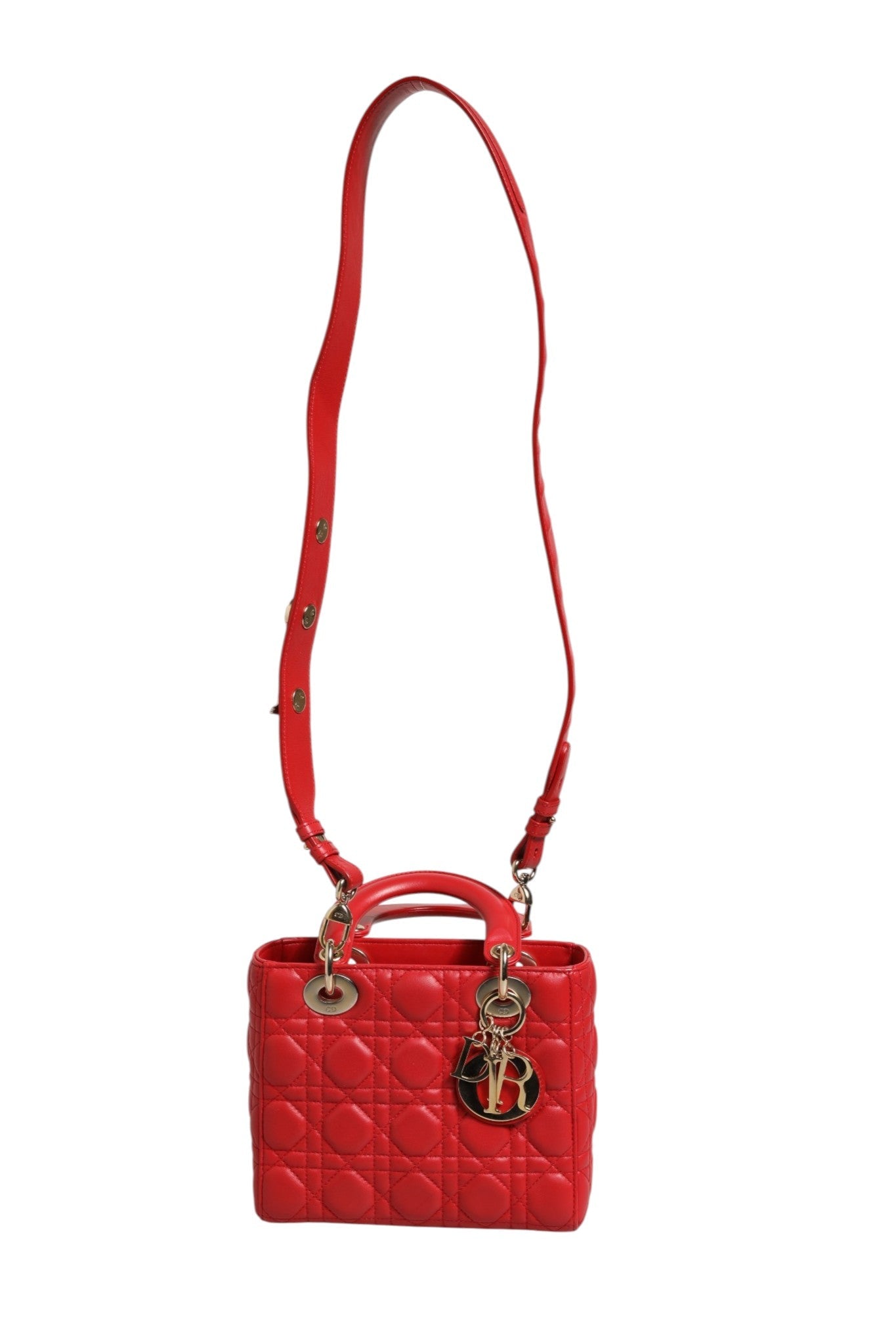 Christian Dior Lady Dior Cannage Leather Handbag Christian Dior