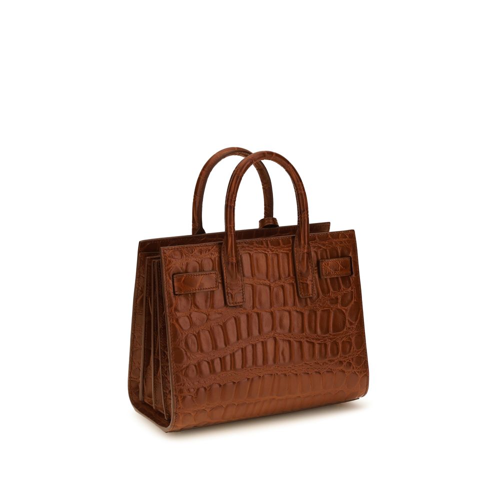Saint Laurent Brown Calf Leather Bos Taurus Handbag Saint Laurent