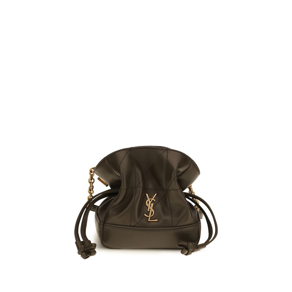 Saint Laurent Bicolor Lamb Ovis Aries Aries Clutch Bag Saint Laurent