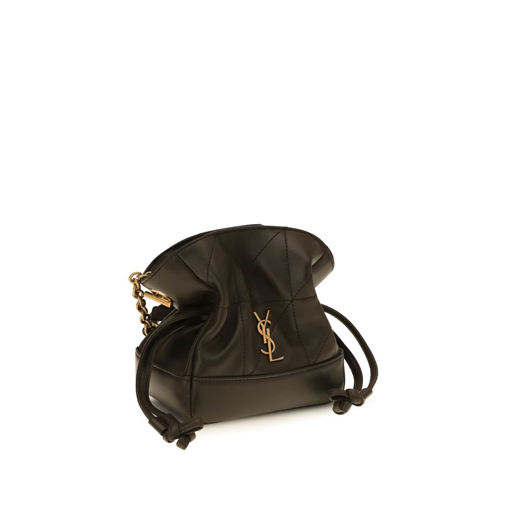 Saint Laurent Bicolor Lamb Ovis Aries Aries Clutch Bag Saint Laurent