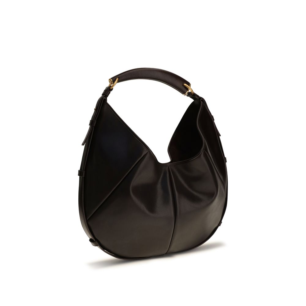 Saint Laurent Brown Calf Leather Bos Taurus Shoulder Bag Saint Laurent