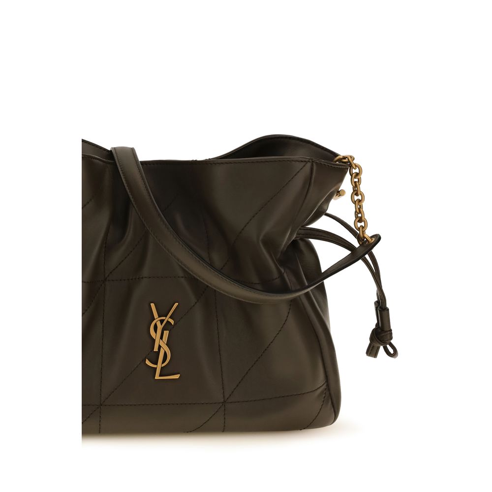 Saint Laurent Bicolor Lamb Ovis Aries Aries Clutch Bag Saint Laurent