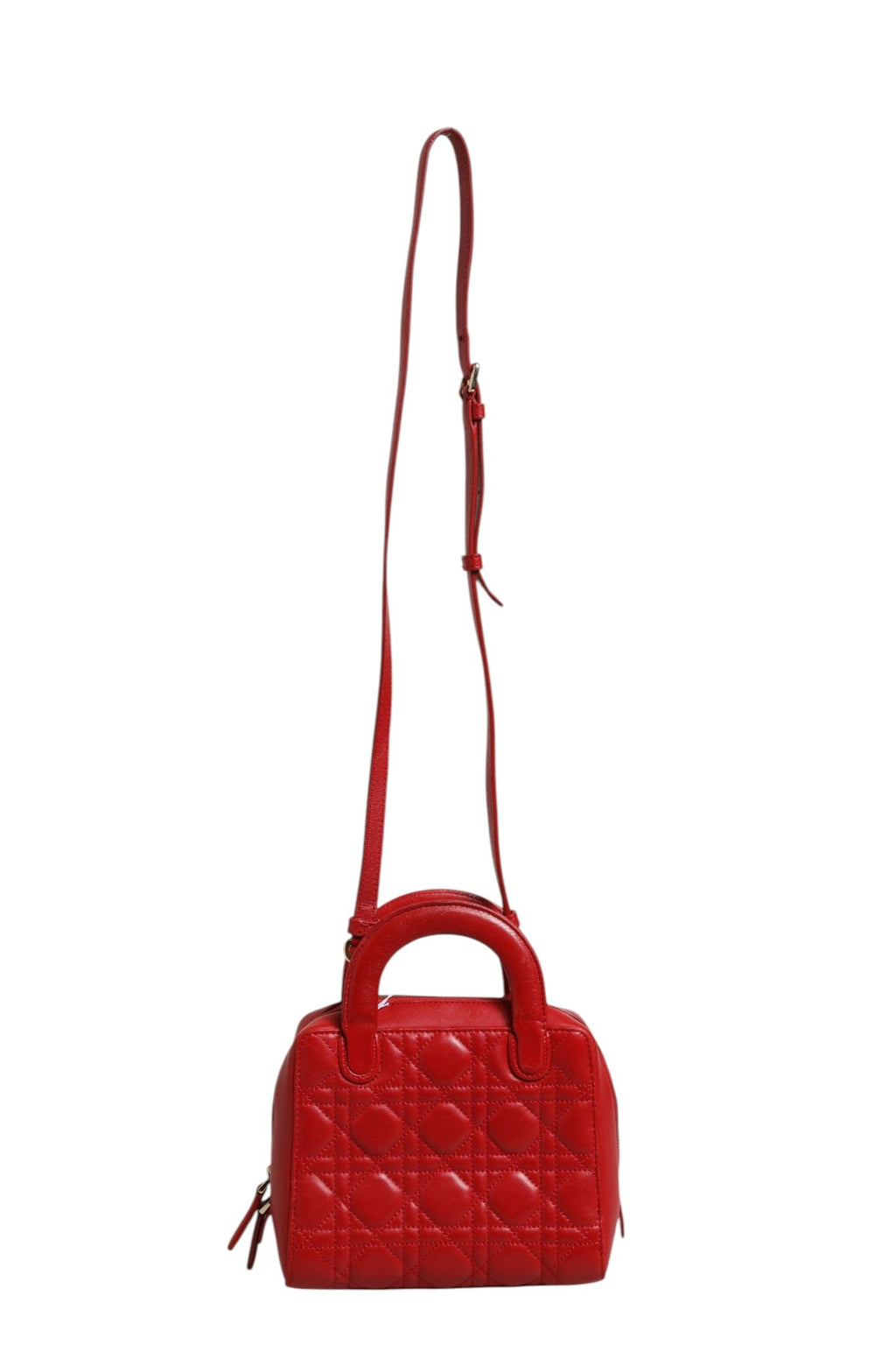 Christian Dior Small Dior Toujours Bag Black Macrocannage Calfskin Christian Dior