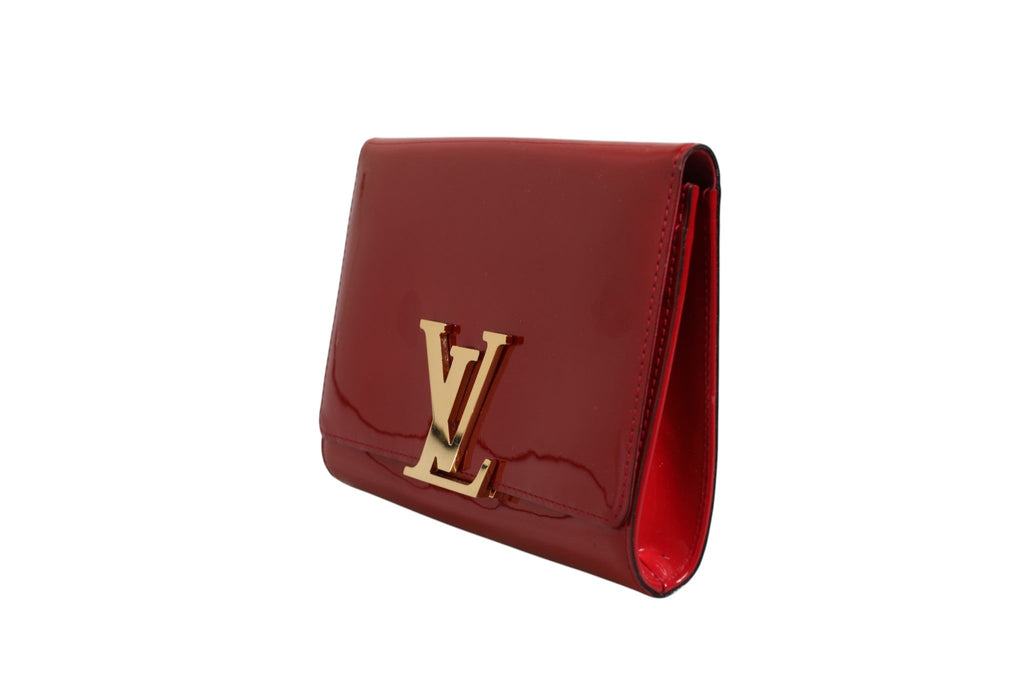 Louis Vuitton Louise PM Red Patent Leather Wallet On Chain Louis Vuitton