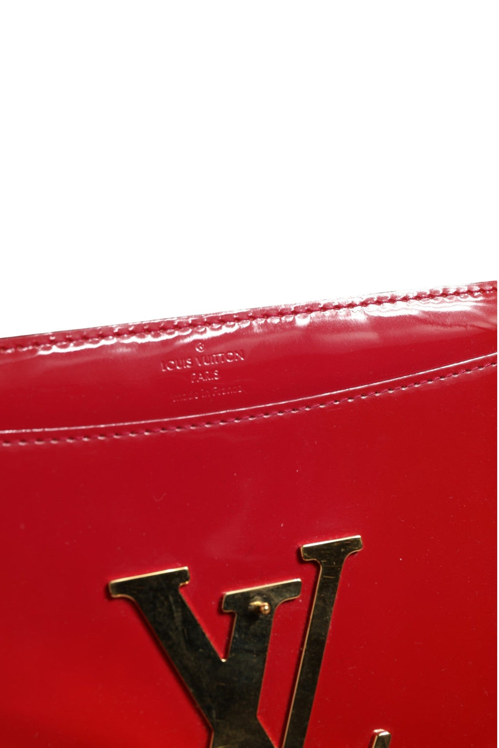 Louis Vuitton Louise PM Red Patent Leather Wallet On Chain Louis Vuitton
