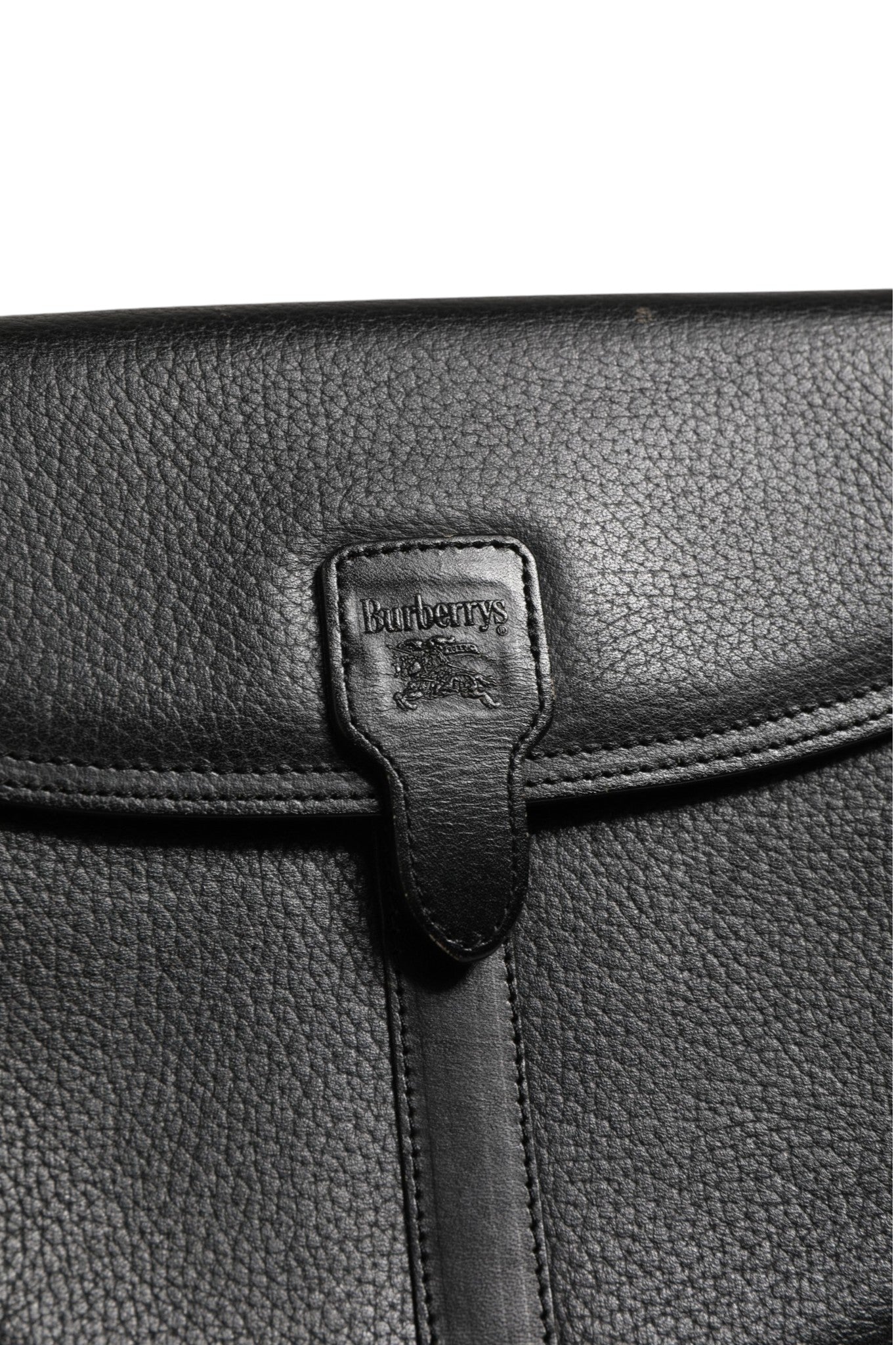 Burberry Black and Gold leather logo crossbody bag Burberry