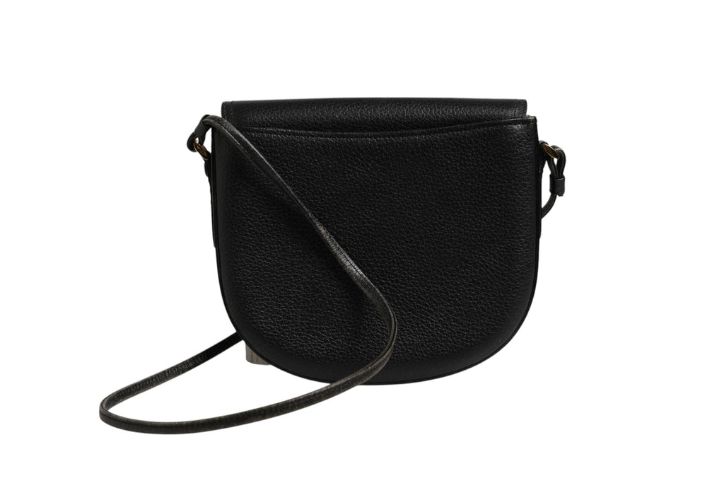 Burberry Black and Gold leather logo crossbody bag Burberry