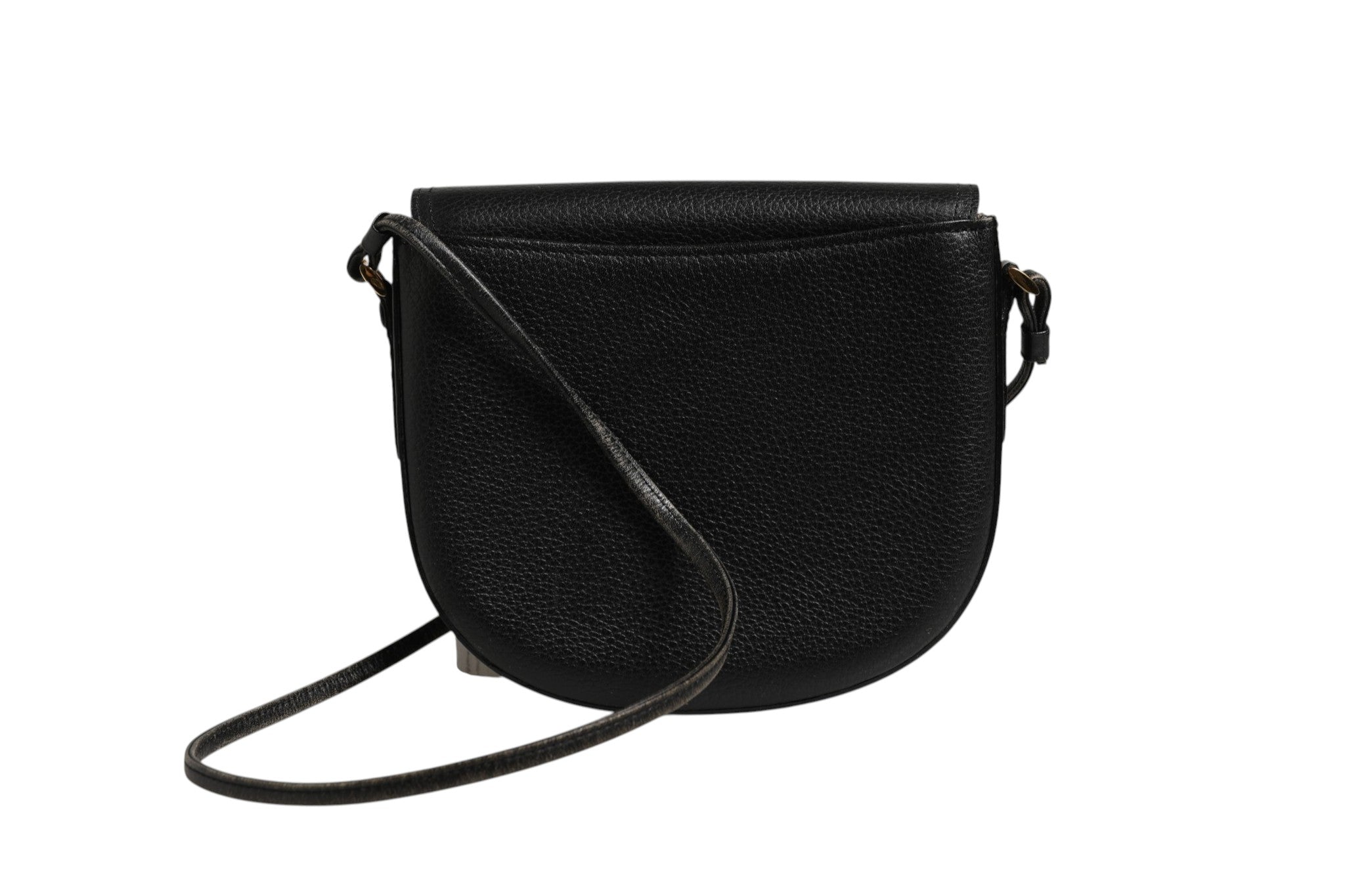 Burberry Black and Gold leather logo crossbody bag Burberry