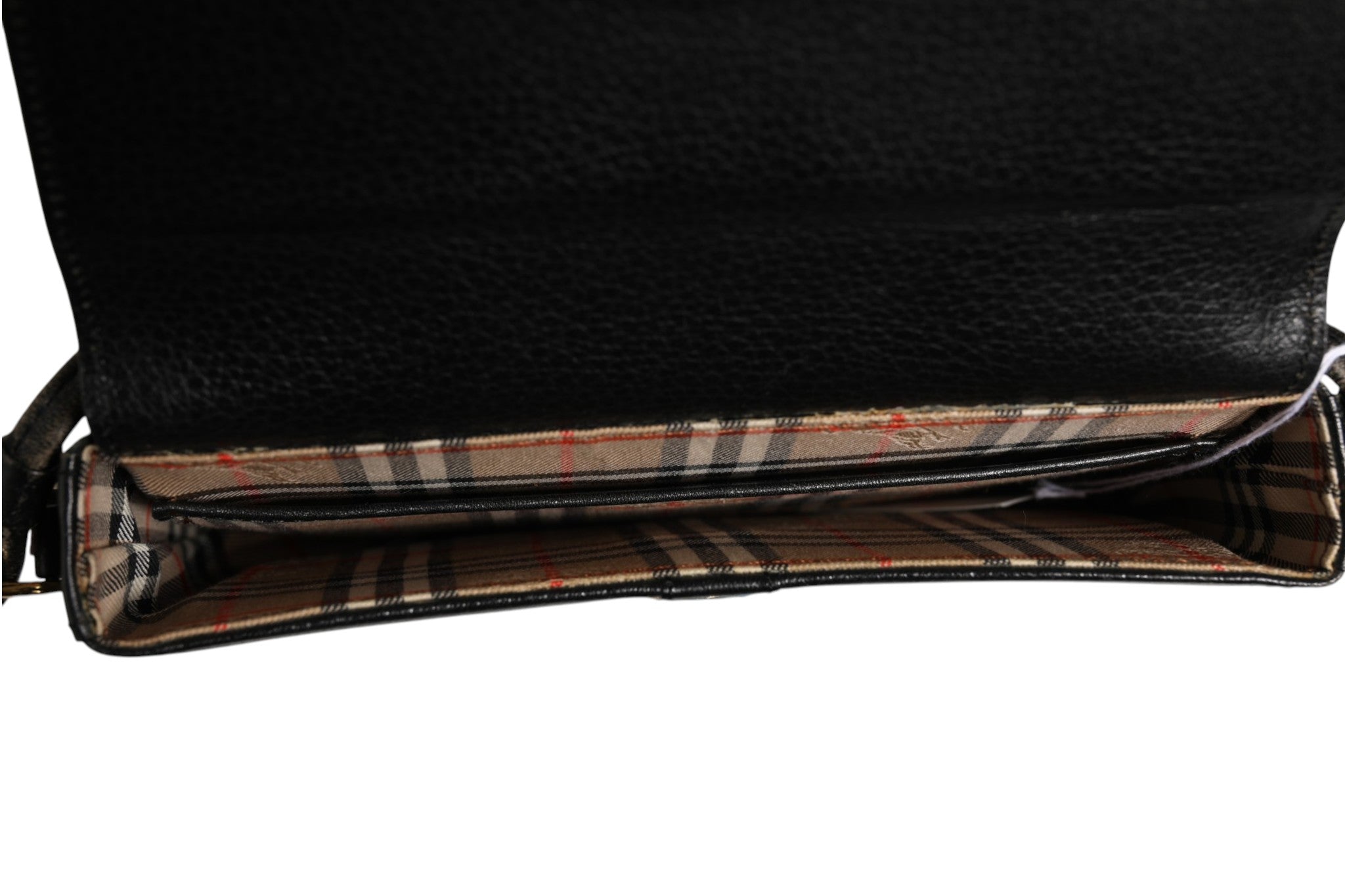 Burberry Black and Gold leather logo crossbody bag Burberry