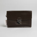 Louis Vuitton Belaia Clutch Taiga Leather Louis Vuitton