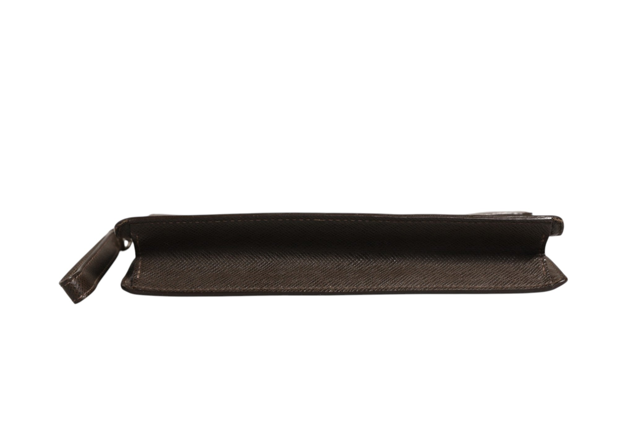 Louis Vuitton Belaia Clutch Taiga Leather Louis Vuitton