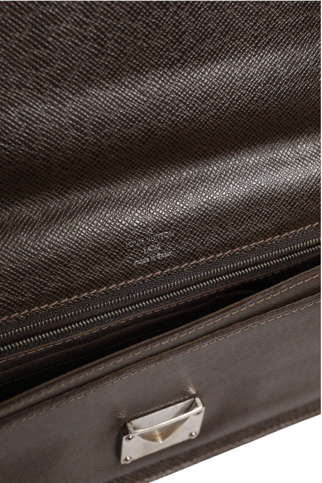 Louis Vuitton Belaia Clutch Taiga Leather Louis Vuitton