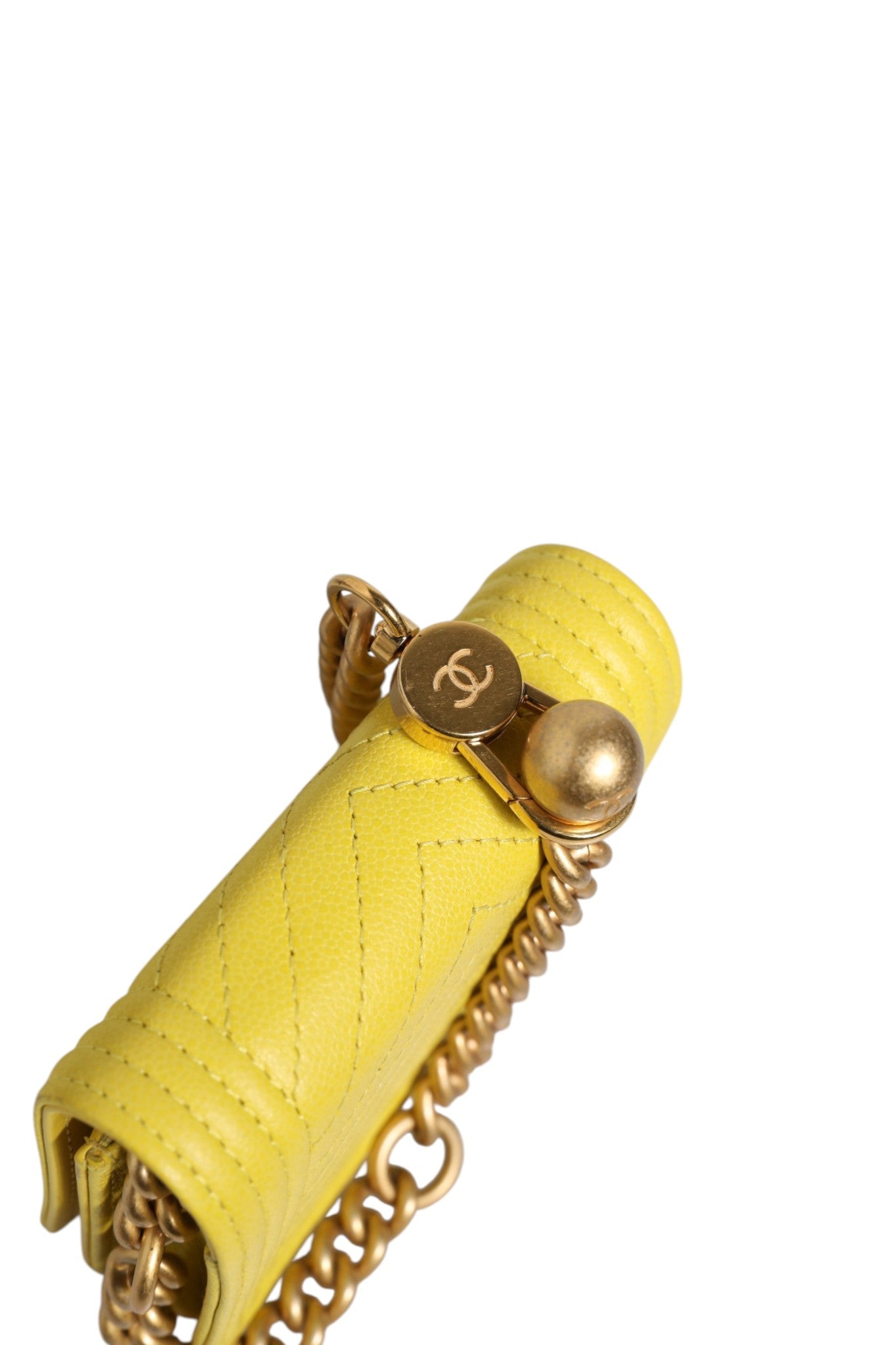 Chanel Crossbody Yellow Leather Bag Chanel