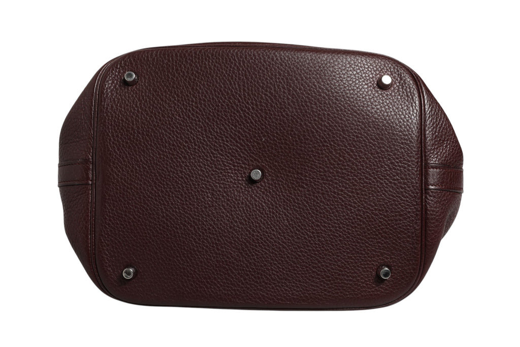 Hermès Picotin Taurillon Clemence Chocolate Handbag Hermès