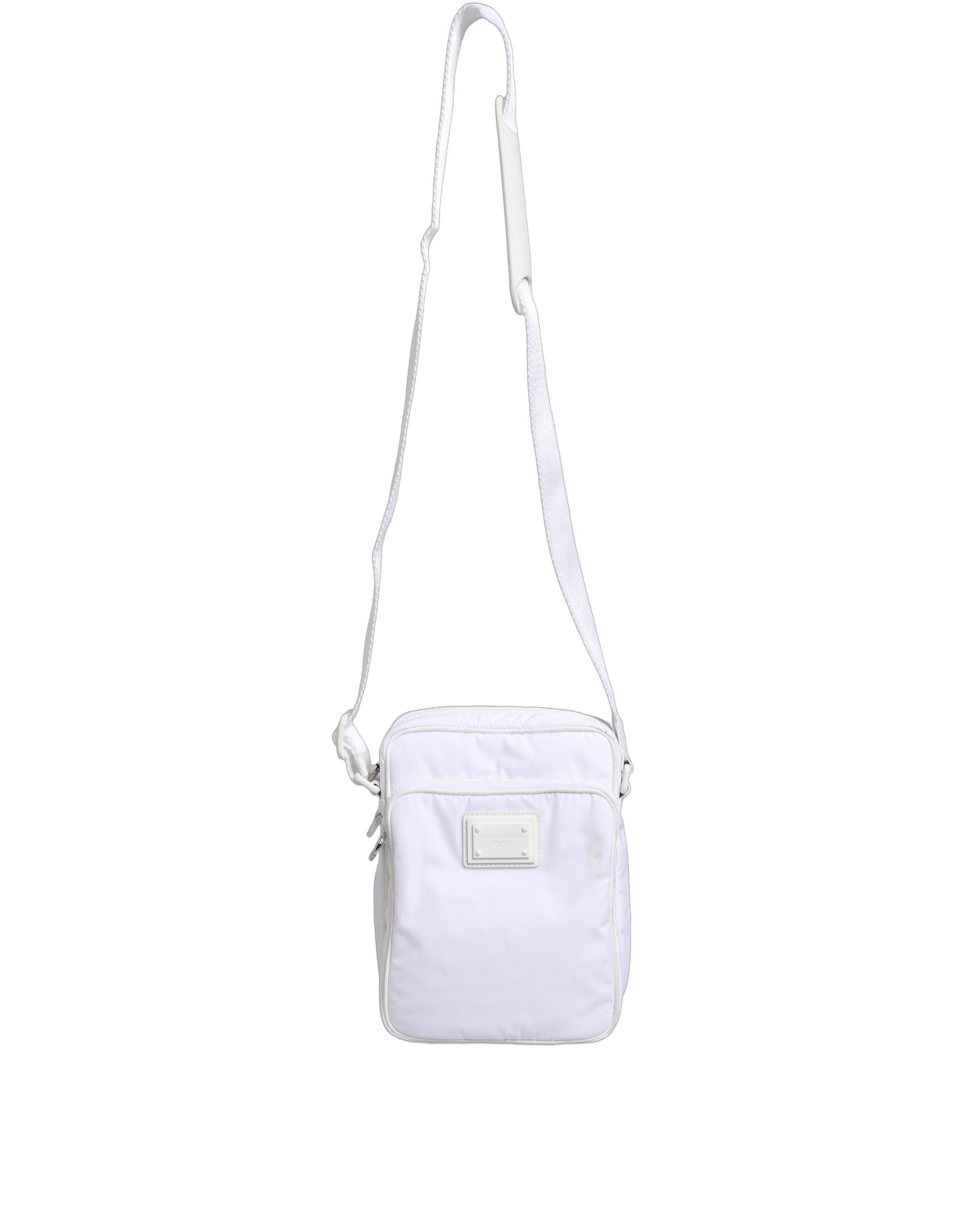 Dolce & Gabbana White Logo Plaque Crossbody Shoulder Borse Men Bag Dolce & Gabbana