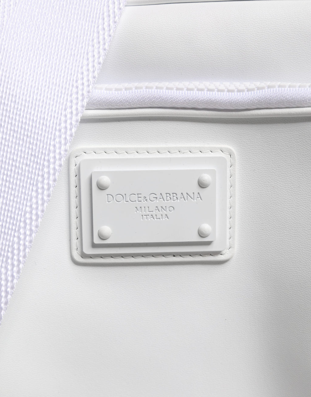 Dolce & Gabbana White Logo Plaque Crossbody Shoulder Borse Men Bag Dolce & Gabbana