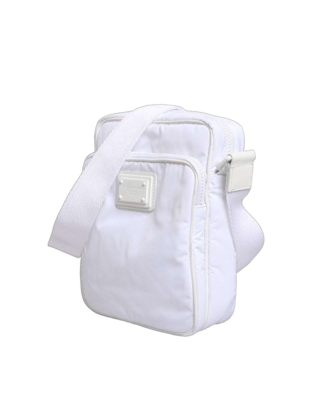 Dolce & Gabbana White Logo Plaque Crossbody Shoulder Borse Men Bag Dolce & Gabbana