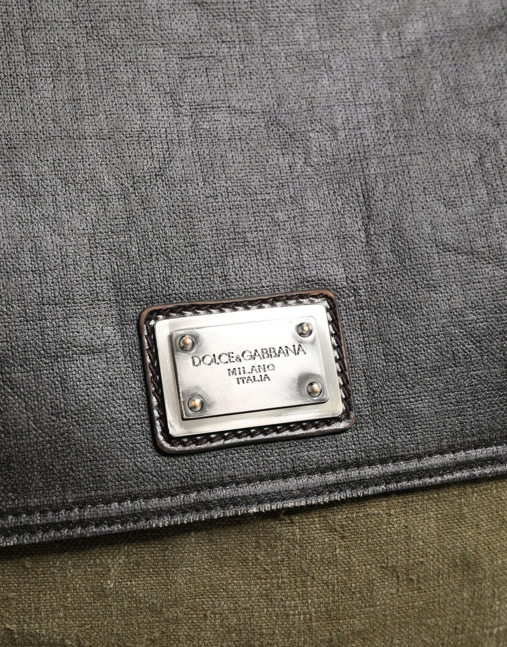 Dolce & Gabbana Military Green Two Tone Messenger Shoulder Borse Men Bag Dolce & Gabbana
