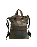 Dolce & Gabbana Military Green Patchwork Rucksack Backpack Borse Men Bag Dolce & Gabbana