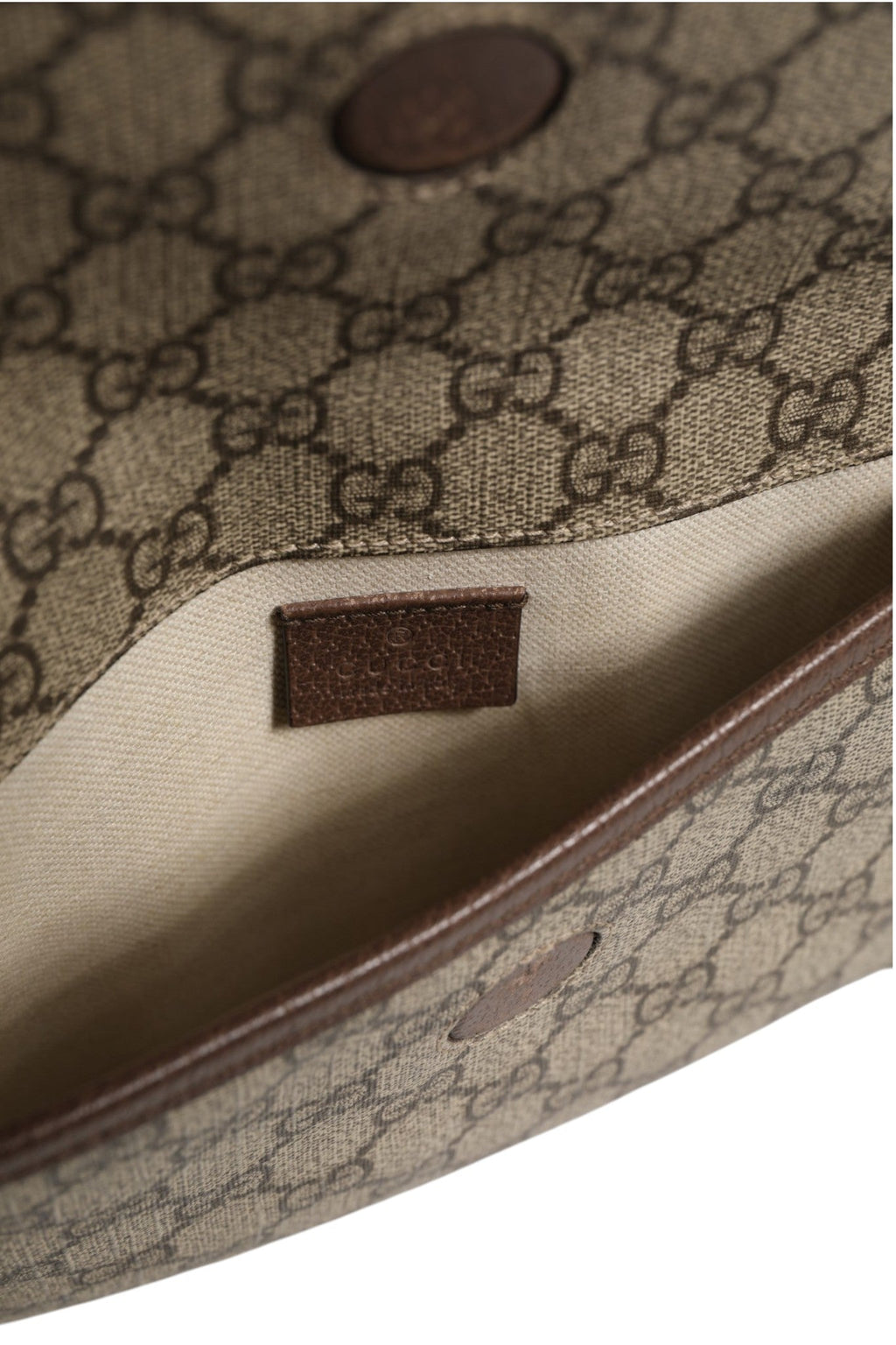 Gucci Supreme Monogram Neo Vintage Web Belt Bag Brown Gucci