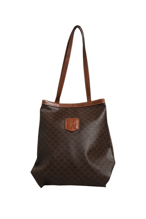 Celine Macadam Canvas Shoulder Tote Bag Celine