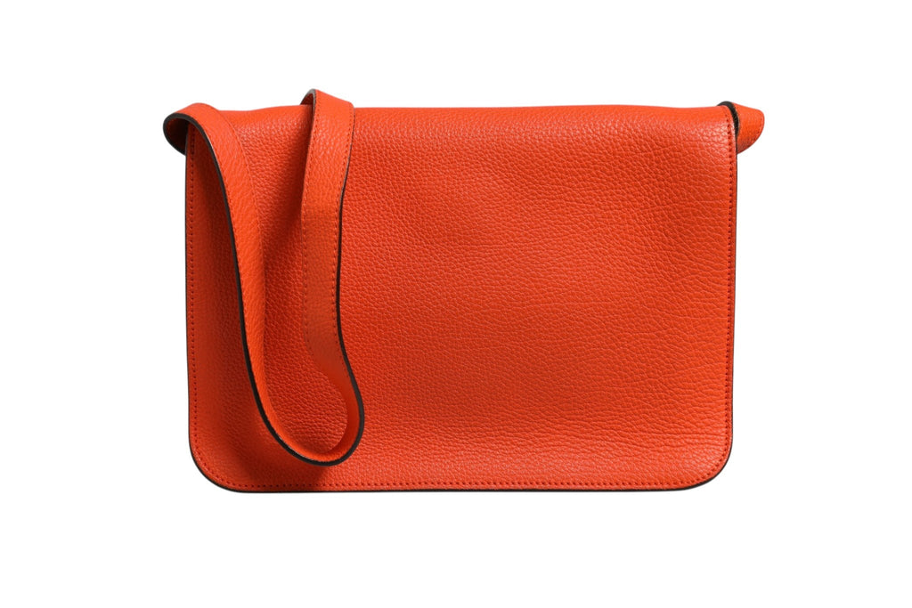 Gucci Jackie Soft Flap Shoulder Bag Leather Orange Gucci