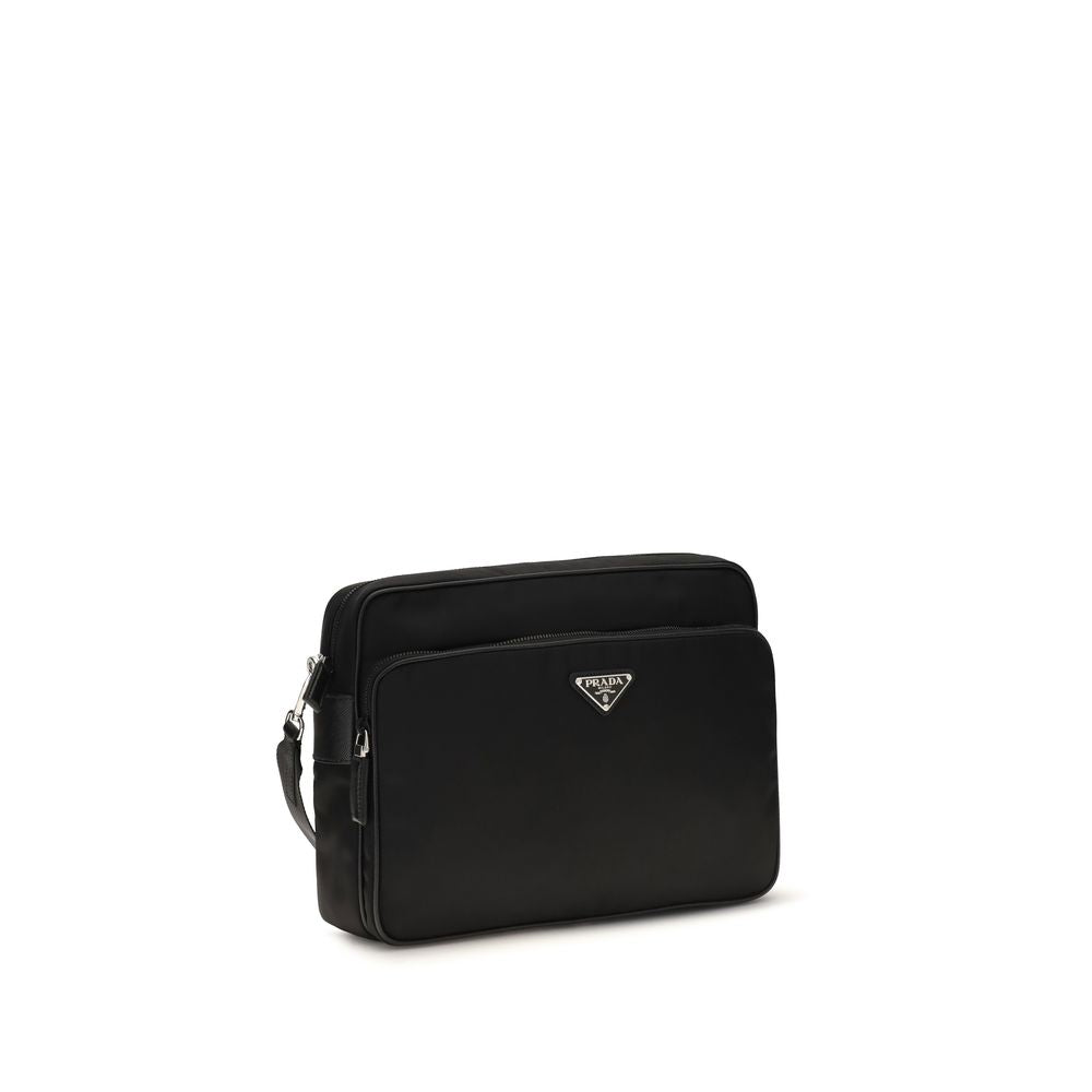 Prada Black Recycled Polyamide Shoulder Bag Prada