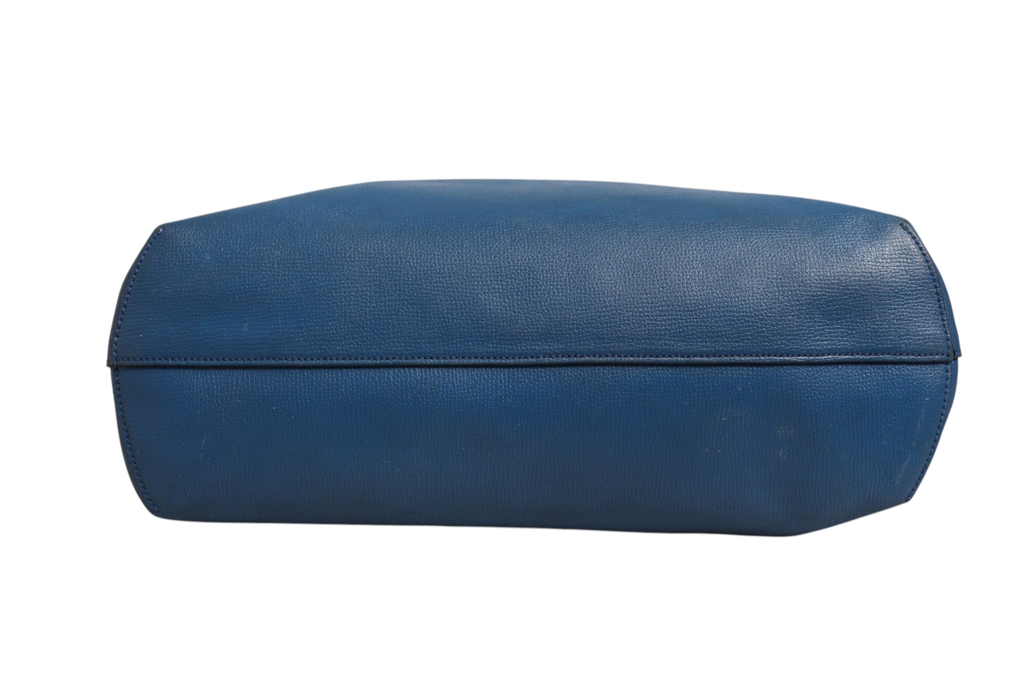 Fendi Leather Navy Blue Shopping Tote Fendi
