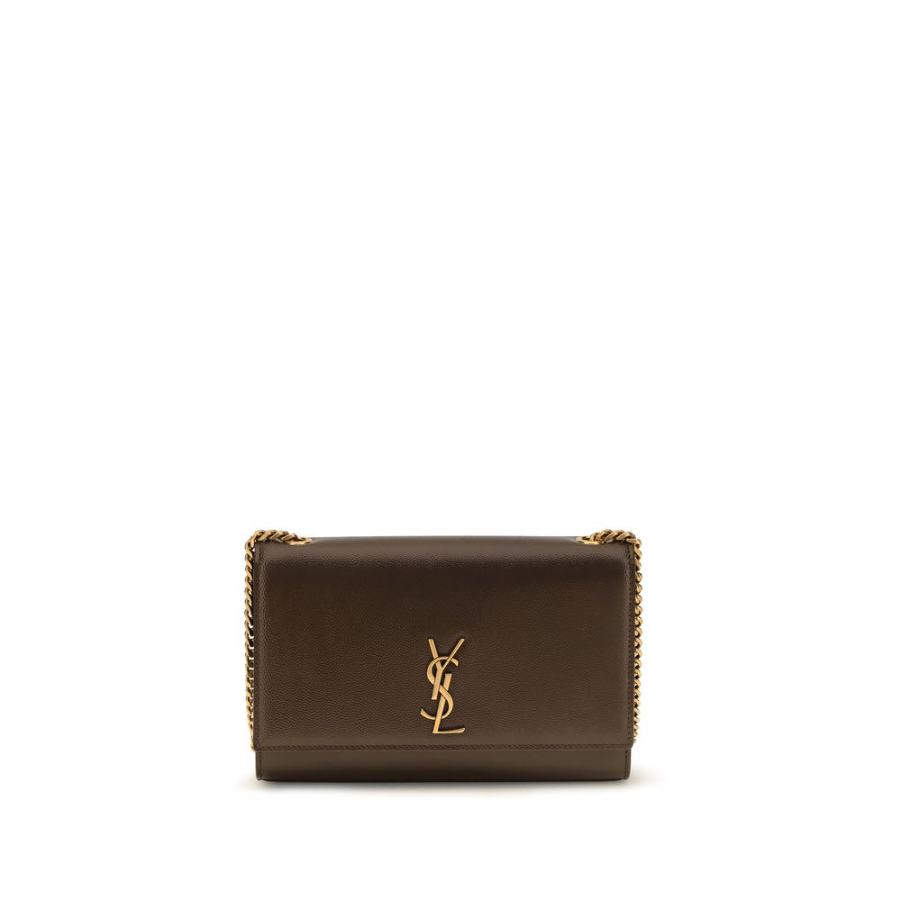 Saint Laurent Brown Calf Leather Bos Taurus Shoulder Bag Saint Laurent
