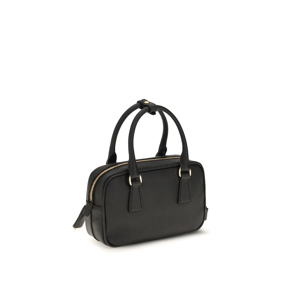 Prada Black Calf Leather Bos Taurus Handbag Prada