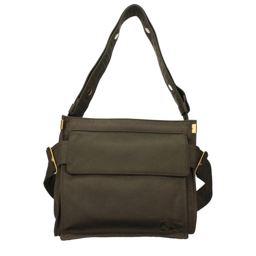 Burberry Green Fabric Shoulder Bag Burberry