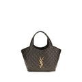 Saint Laurent Bicolor Napa Leather / Calf Bos Taurus Shoulder Bag Saint Laurent