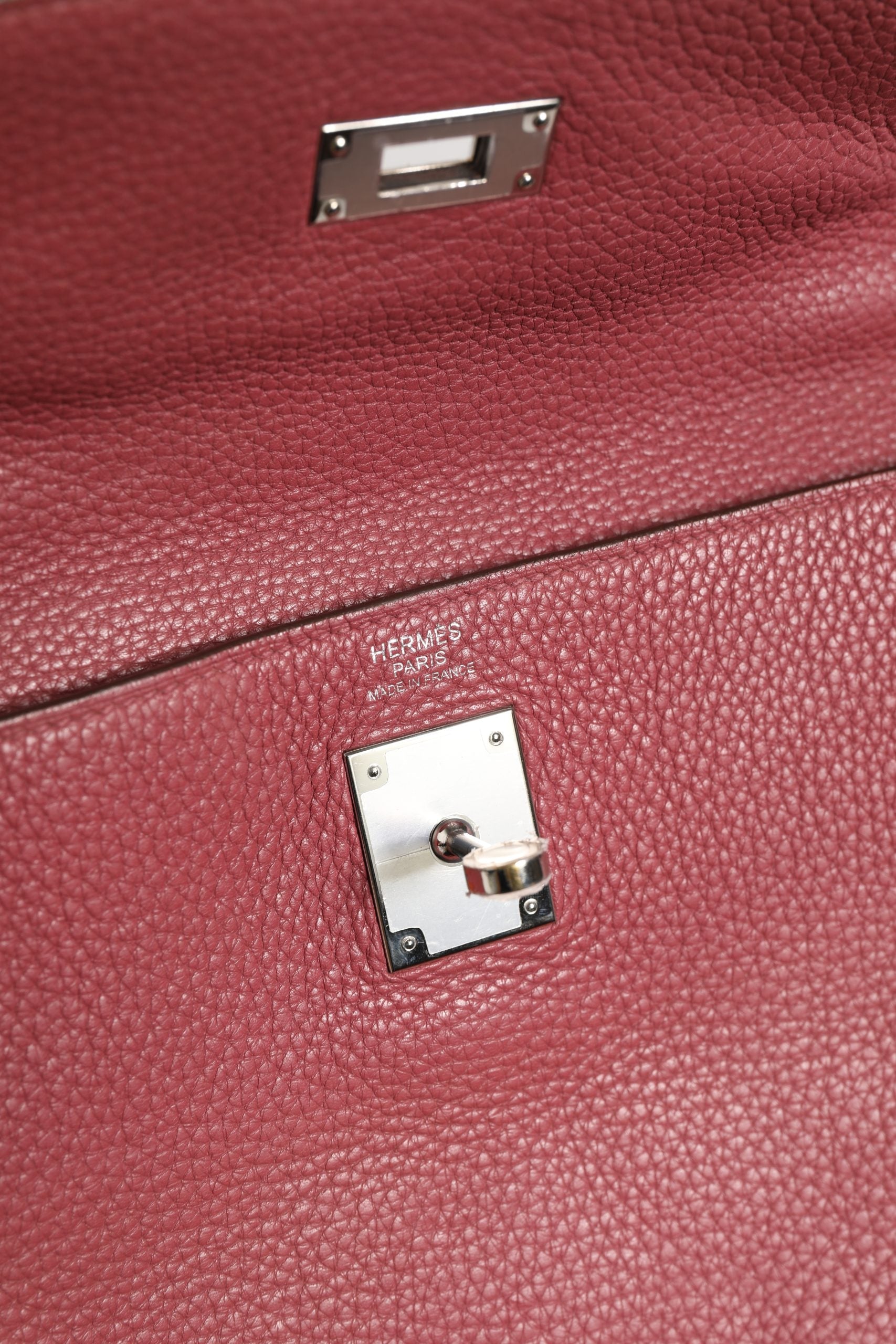 Hermès Kelly 32 Rouge H Togo Retourne Palladium Hermès