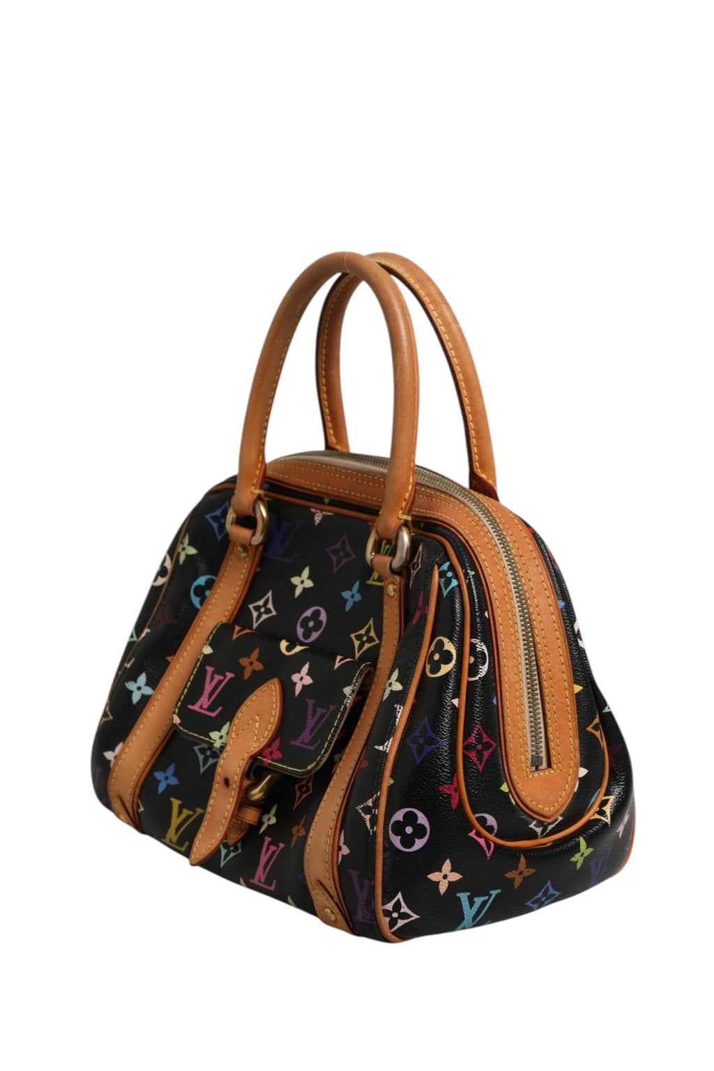 Louis Vuitton Black Monogram Multicolor Canvas Priscilla Handbag Louis Vuitton