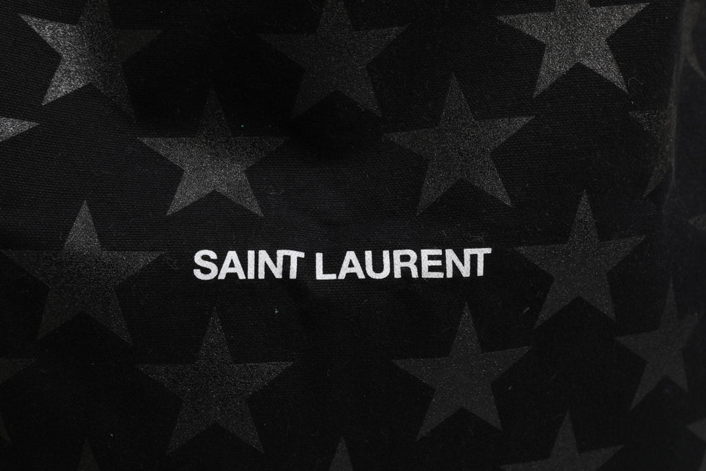Saint Laurent Rive Droite Black Tote Bag With Star Print Tote bag Saint Laurent