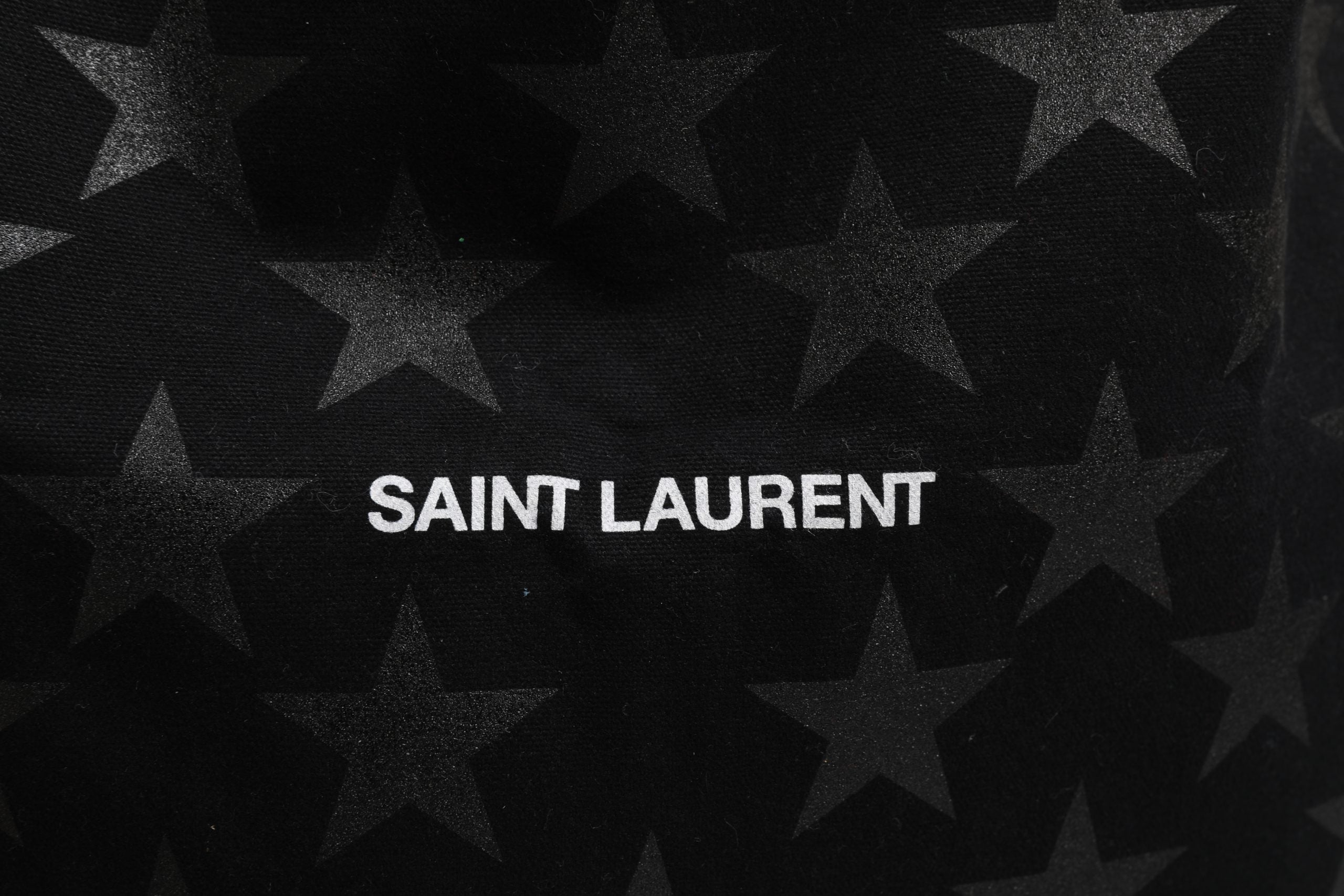 Saint Laurent Rive Droite Black Tote Bag With Star Print Tote bag Saint Laurent